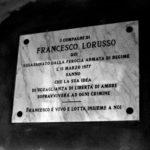 La lapide in via Mascarella per Francesco